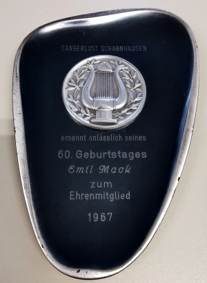 Scharnhausen Plakette Sängerlust 1967