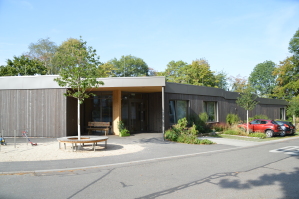 Der Eingangsbereich des Kindergartens Waldstraße