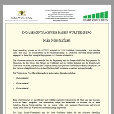 Engagementnachweis